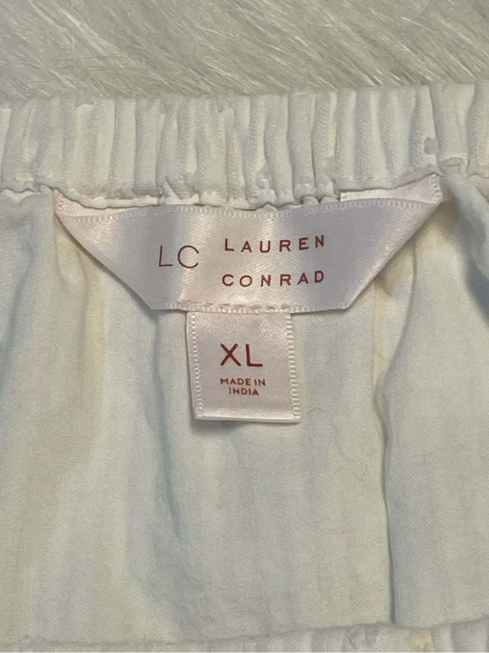 LC Lauren Conrad White Square-Neck Button Front Blouse - Picture 8 of 9